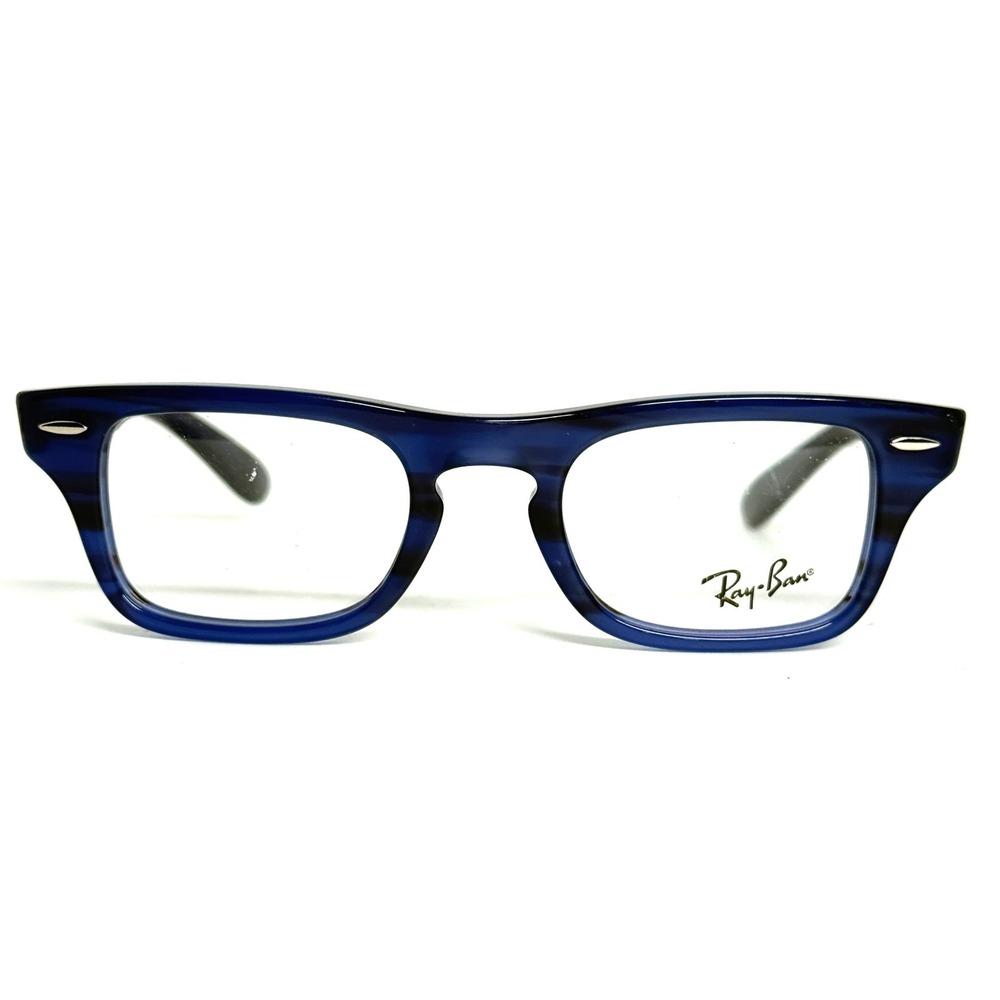 Ray Ban Burbank Jr RB9083V 3848 Blue Striped Eyeglass Frames 43-19 130‎ Kids